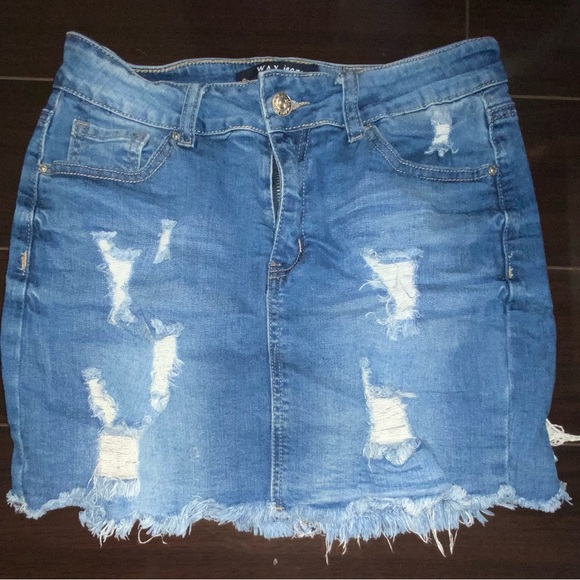 Wax Jean Skirt - Picture 4 of 4